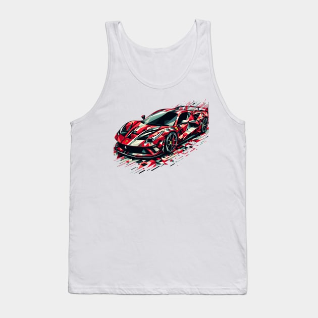 Ferrari F8 Tank Top by Vehicles-Art